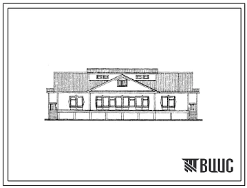 Типовой проект 216-2-123см Детские ясли-сад на 50 мест, деревянно-панельной конструкции, для сельского строительства в 1В и 1Д климатических подрайонах сейсмичностью 7, 8 и 9 баллов, с вечномерзлыми