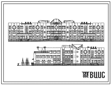 Типовой проект И-2342 Дошкольное образовательное учреждение на 12 групп (220 мест). Здание выполняется из монолитного железобетона с наружным утеплением.