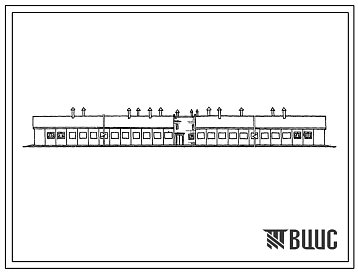 Типовой проект 802-222с Свинарник для поросят-отьемышей на 2200 мест. Для строительства в районах с сейсмичностью 7, 8 и 9 баллов.