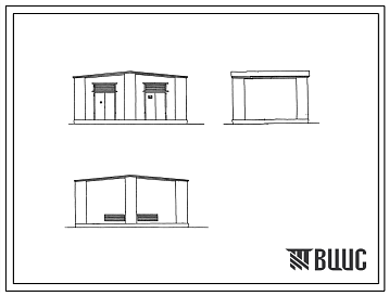 Шифр 60/8032 Отдельно стоящая трансформаторная подстанция на два трансформатора до 320 кВа. И-60 