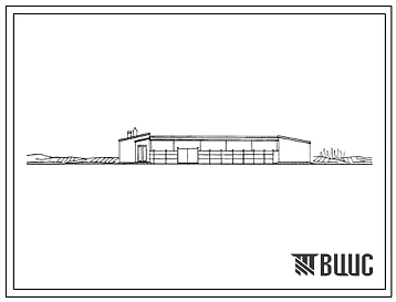 Типовой проект 804-24 Конюшня с баз-навесом на 75 кобыл с жеребятами или 75 голов молодняка.