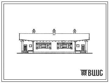 Типовой проект 184-206-11/1.2 Одноэтажный 2-квартирный жилой дом с квартирами типа 3Б