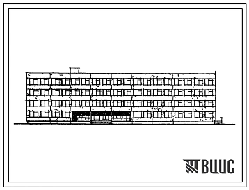 Типовой проект 232-1-69/75 Универсальный учебный корпус профессионально-технического училища на 1200 учащихся.