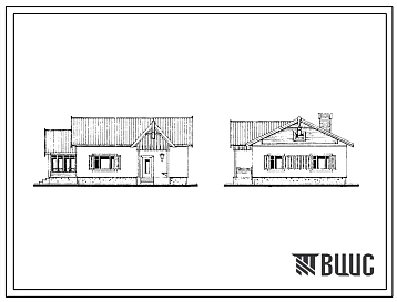 Типовой проект 188-235-3.86 Одноэтажный жилой дом с трехкомнатной квартирой тип 3Б. Для индивидуальных застройщиков