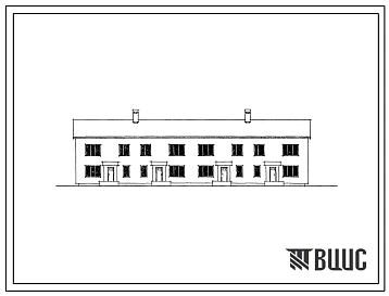 Типовой проект 144-12-71  Двухэтажный четырехквартирный кирпичный жилой дом с четырехкомнатными квартирами в двух уровнях.