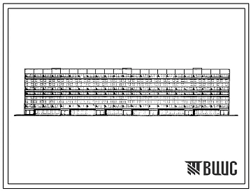 Типовой проект 111-84-33/1 Девятиэтажный трехсекционный дом на 164 квартиры (трехкомнатных 3Б-156, пятикомнатных 5Б-8) со встроенными предприятиями бытового обслуживания  для строительства в 1В климатическом подрайоне, 2 и 3 климатических районах