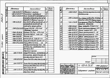 Альбом 7  Примененный из ТП 409-14-56.87  Чертежи строительных изделий заводского изготовления