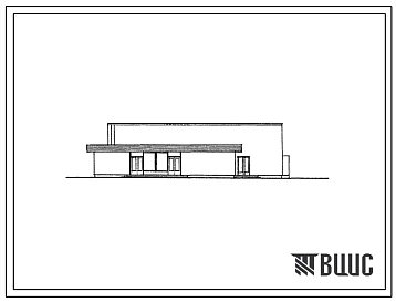 Типовой проект 264-12-123/78 Бригадный дом с залом на 100 мест для строительства в 1В климатическом подрайоне, 2 и 3 климатических районах