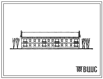 Типовой проект 1-240С-1 Двухэтажный дом на 16 квартир серии 1-240С