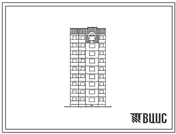 Типовой проект 90-0173.23.87 Компоновочный объемно-планировочный элемент 9 этажный 9.1Л (для Владимирской области)