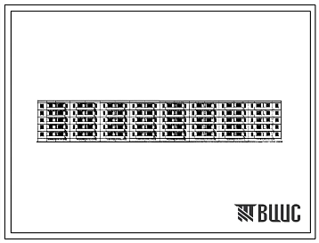 Типовой проект 111-60-12 Пятиэтажный восьмисекционный девяностоквартирный крупнопанельный жилой дом (однокомнатных  20, двухкомнатных  40, трехкомнатных  30).