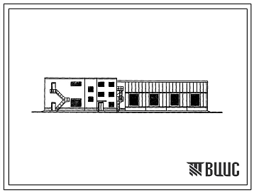 Типовой проект 816-1-102.86 Производственный корпус станции технического обслуживания на 400 тракторов типа К-701 и Т-150К в легких металлических конструкциях