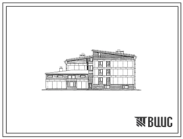Типовой проект 163-17-133.88 Общежитие на 100 мест для учащихся профессионально-технических и средних специальных учебных заведений (с жилыми комнатами на 2 и 3 чел.). Общая площадь 1527 м2