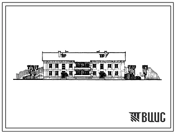Типовой проект 113-24-71 Двухэтажный двухсекционный жилой дом на 12 квартир для строительства в сельской местности.