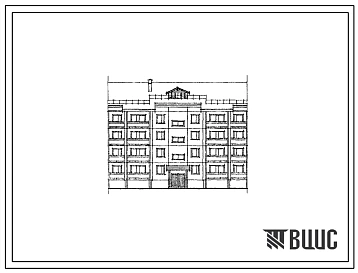 90сх-056/1 Четырехэтажная 16-квартирная рядовая блок-секция с квартирами (однокомнатных 1Б — 4, двухкомнатных 2Б — 4, трехкомнатных 3А — 8) правая. Для строительства в IВ климатическом подрайоне, II климатическом районе с возможностью применения в III кли