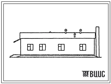 Типовой проект 817-228.85 Бригадный дом на 25 человек (в деревянных конструкциях)