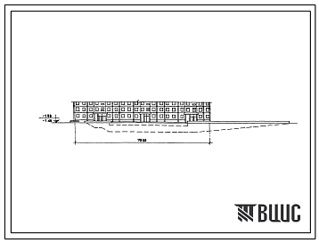 Типовой проект А-II-42/2400-81/5Д Гараж-стоянка типа «А» под 3-х секционным жилым домом П-44/17 с блоком инженерного обеспечения, вынесенным в сторону двора