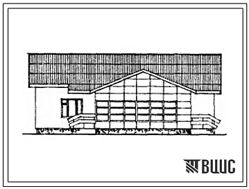 Типовой проект 184-000-203с Одноэтажный одноквартирный жилой дом с шестикомнатной квартирой для индивидуальных застройщиков.