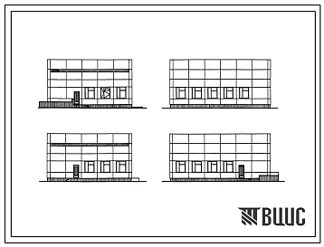 Типовой проект 252-9-114.86 Пищеблок психиатрической  больницы для детей и подростков на 240 коек. (в конструкциях серии 1.020-1/83). Здание двухэтажное. Стены из легкобетонных панелей по серии 1.030.1-1.