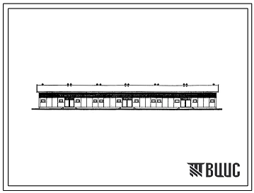 Типовой проект 191-000-381.13.86 Хозяйственная постройка на 6 секций из сборных индустриальных изделий. Для строительства в Литовской ССР