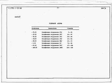 Альбом 8 Спецификации оборудования