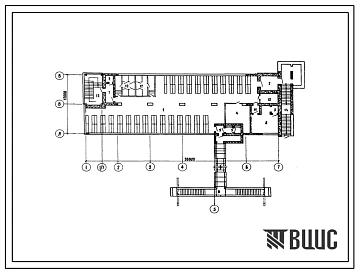 Типовой проект А-II,III,IV-600-228.83 Склад материалов и оборудования отдельно стоящий заглубленный (для сухих грунтов), (убежище на 600 человек, размеры убежища 36м на 12м, режимы вентиляции 1,2).