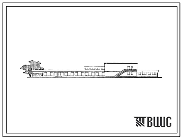 Типовой проект 274-30-12 Торгово-общественный центр железнодорожного поселка с населением 2000-3000 жителей для строительства во 2 и 3 строительно-климатической зонах.