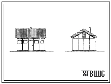 Типовой проект 199-000-216.83 Хозяйственная постройка для содержания скота и птицы со средним набором помещений. Тип II. Общая площадь, включая помещения для инвентаря, 26 м2 (СТЕНЫ – ДЕРЕВЯННЫЙ КАРКАС, ОБЛИЦОВАННЫЙ АСБЕСТОЦЕМЕНТНЫМИ ЛИСТАМИ И ДОСКОЙ)