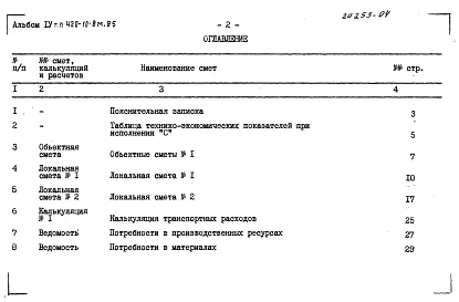 Альбом 4 Сметы, ведомость потребности в материалах