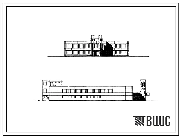 Типовой проект 232-9-13 Общественно-бытовые блоки кооперированных центров профтехобразования на 1920 учащихся. Блок столовой