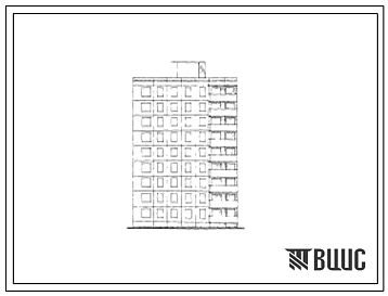 Типовой проект 121-016 Девятиэтажная 36 квартирная блок-секция торцевая левая (двухкомнатных 2Б-27, трехкомнатных 3Б-9). Для строительства в 1В климатическом подрайоне, 2 и 3 климатических районах.