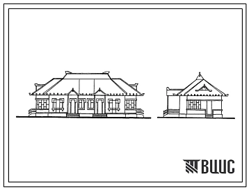 Типовой проект 186-000-236с.83 1-этажный 2-квартирный жилой дом с 2-комнатными квартирами для индивидуальных застройщиков (со стенами из бруса). Для строительства в 1Д климатическом подрайоне сейсмичностью 7 баллов.