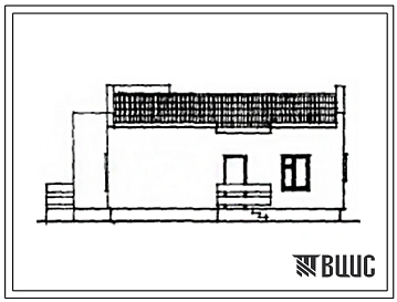 Типовой проект 184-000-190 Одноэтажный жилой дом с квартирой типа 3Б.