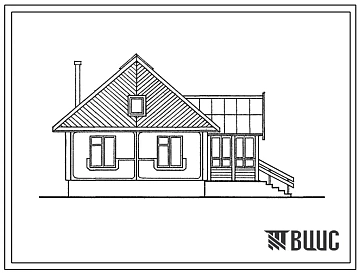 Типовой проект 187-000-606.13.87 Дом с трехкомнатной квартирой. Общая площадь 71 м2 (СТЕНЫ ИЗ ЖЕЛЕЗОБЕТОННЫХ ПАНЕЛЕЙ-СКОРЛУП, Для Тверской области Одноэтажные)