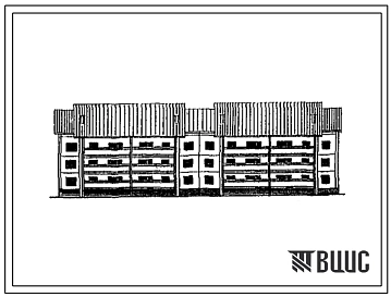 Типовой проект 111-192-73.91 3-этажный 2-секционный 24-квартирный жилой дом