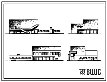Типовой проект 242-1-25с Общественный корпус санатория на 511 мест кардиологического профиля, для строительства в 4 климатическом районе сейсмичностью 7 и 8 баллов