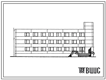 Типовой проект 252-3-47.86 Пансионат на 60 коек онкологического диспансера со стационаром на 240 коек. Здание трёхэтажное. Каркас по серии 1.020-1/83. Стены из легкобетонных панелей по серии 1.030.1-1.