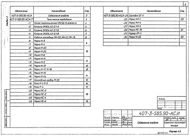 Альбом 3 Применен из тп 407-3-585.90 Строительные изделия