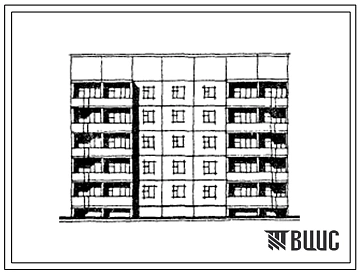Типовой проект 121-0147.13.87 Блок-секция 5-этажная 20-квартирная рядовая с торцовыми окончаниями 1Б-2Б-3Б-3Б (для строительства в Костромской области)