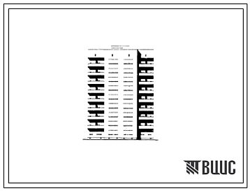 Типовой проект 71-010 Девятиэтажная блок-секция рядовая с торцовыми окончаниями на 36 квартир (однокомнатных 1А-1; двухкомнатных 2Б-17; трехкомнатных 3А-18). Для строительства в IА климатическом подрайоне г.Архангельска.