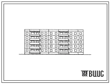 Типовой проект 90-013 Пятиэтажная 30-квартирная (двухкомнатных 2Б-10, трехкомнатных 3А-20) блок-секция рядовая-торцевая широтной ориентации. Для строительства во 2 и 3 климатических районах и 1В климатическом подрайоне.