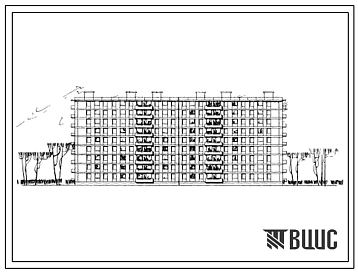 Типовой проект 113-64-19с Девятиэтажный шестисекционный 108 квартирный жилой дом комбинированной конструкции с квартирами 2Б, 3Б.