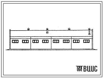 Типовой проект 804-4-1с.84 Доильный блок на две установки типа «Цепочка» (вариант по рамной схеме).