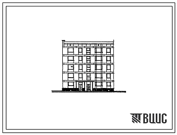 Типовой проект 123-04с Пятиэтажная жилая блок-секция торцевая правая на 15 квартир со стенами из крупных керамзитобетонных блоков. Для строительства в г.Магадане и других районах северной строительно-климатической зоны с сейсмичностью 7 баллов.