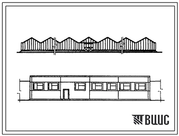 Типовой проект 810-1-1 Блок зимних почвенных теплиц площадью 6 га с пролетом звена 6,4 м с конструкциями из специальных облегченных профилей для центральных и южных районов страны