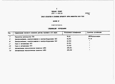 Альбом 4 Спецификации оборудования