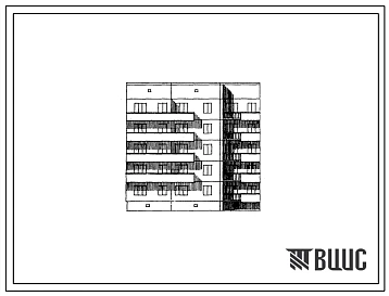 Типовой проект 108-032/1 Блок-секция пятиэтажная рядовая на 15 квартир (однокомнатных 1Б-5, двухкомнатных 2Б-1, трехкомнатных 3Б-4, четырехкомнатных 4Б-5). Для строительства в 1В, 2Б, 2В, 2Г, 3А климатических подрайонах.