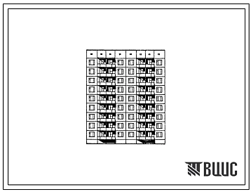 Типовой проект 191-01.13.87 Блок-секция 9-этажная 54-квартирная для малосемейных 1.1.1.1.2.2 (для строительства в Тюменской области)