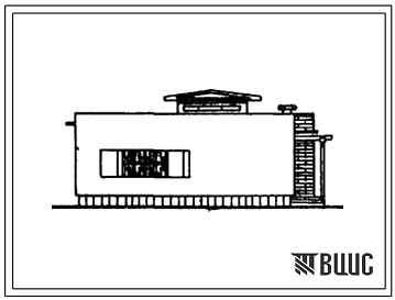 Типовой проект 184-40-102.86 Одноэтажный одноквартирный жилой дом с 4-комнатной квартирой (правый)