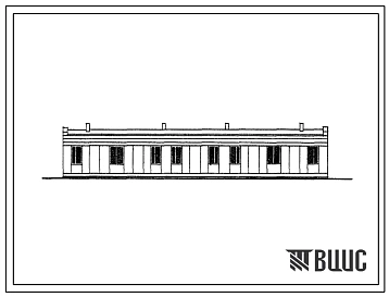 Типовой проект 183-52-112с 1-этажный 2-квартирный жилой дом с 4-комнатными квартирами (стены из силикатобетонных блоков серии ИИ-1ОС-1C).
